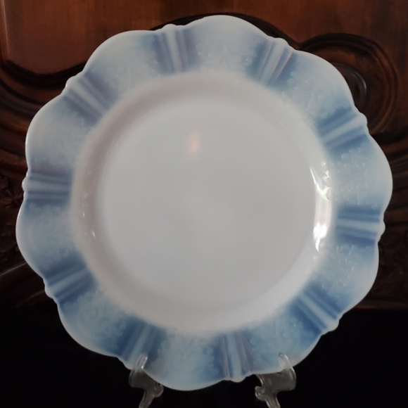 1930s American Sweetheart 9" Monax White Plate by MacBeth Evans - Picture 13 of 15